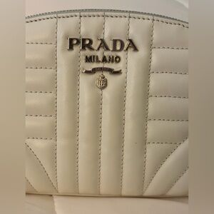 Prada Quilted Leather Wristlet Pouch